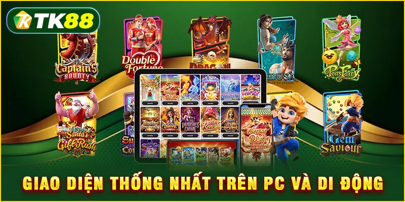 Giao diện thống nhất trên PC và di động